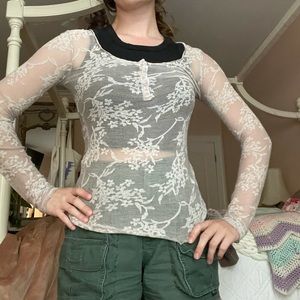 Lace layering shirt ASO Violet Harmon